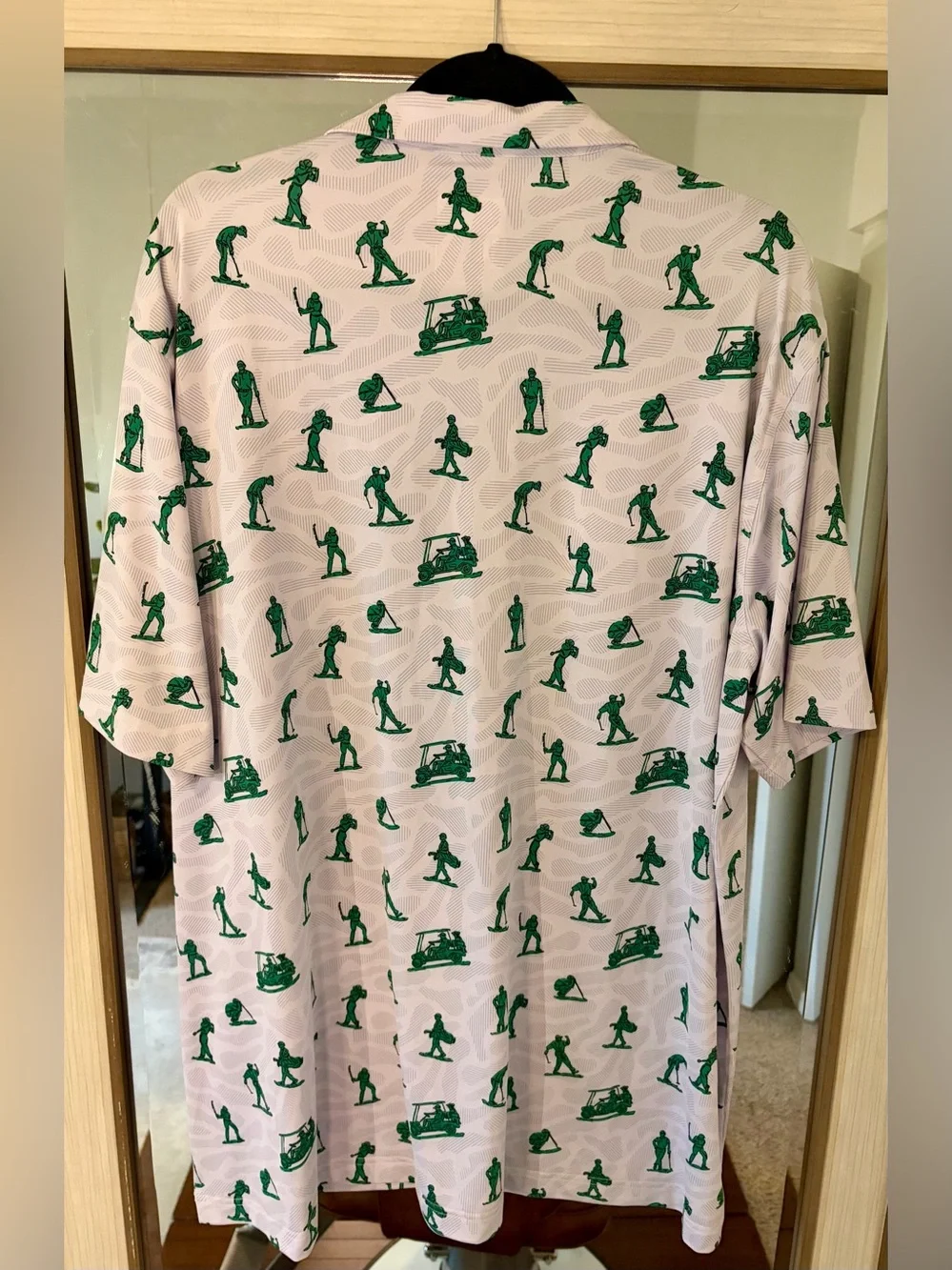 Waggle Men's Toy Soldier Golfers Polo Shirt sz 3XL Golf Casual moisture wicking - Picture 3 of 3